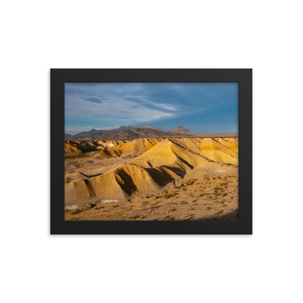 Framed photo paper poster