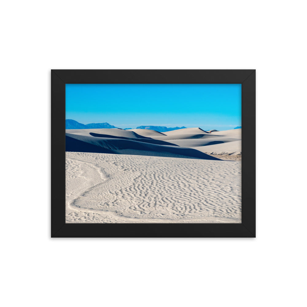 Framed photo paper poster