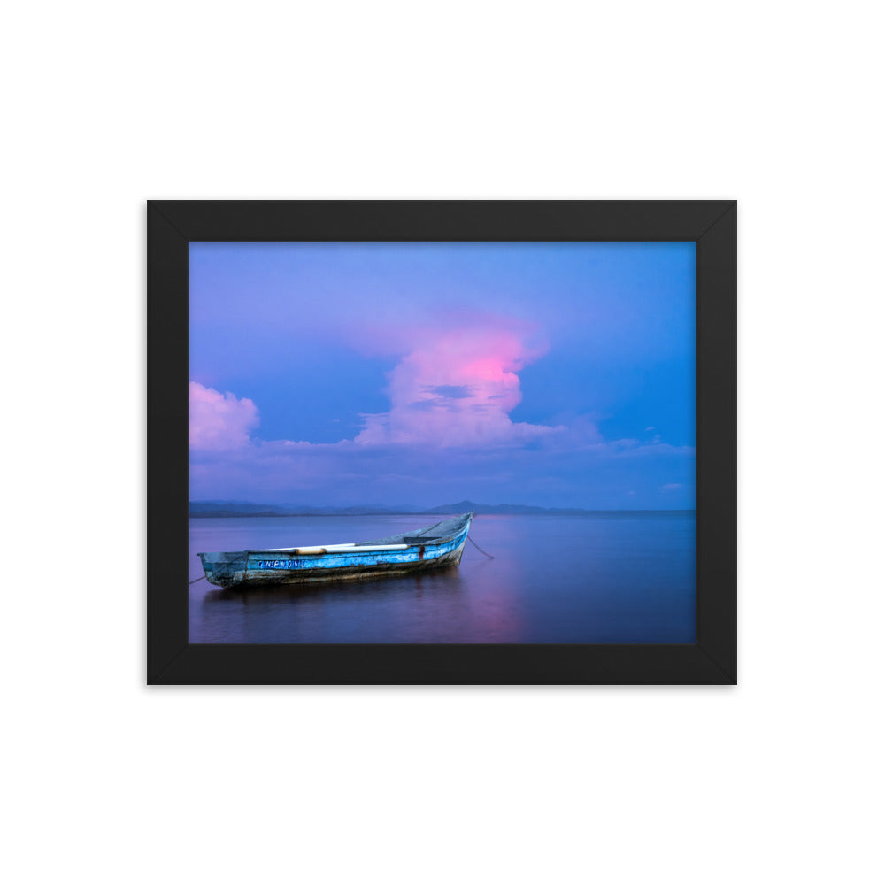 Framed photo paper poster