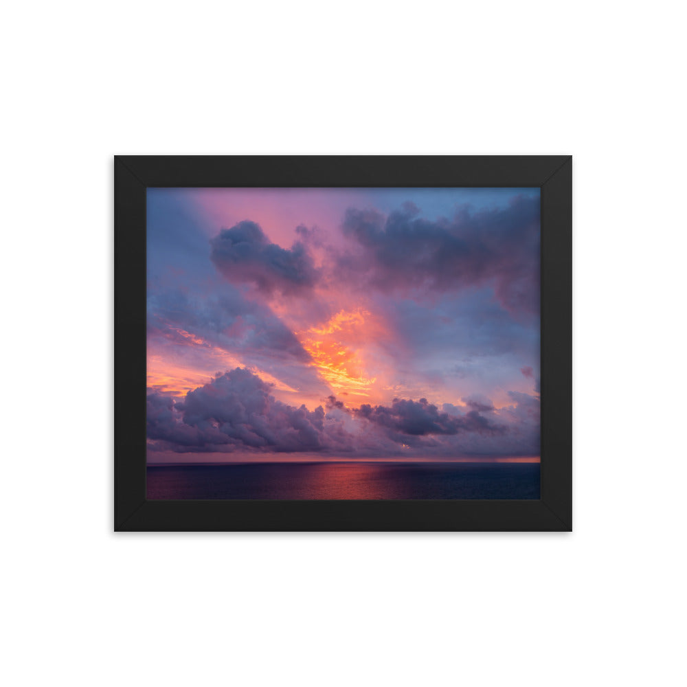 Framed photo paper poster