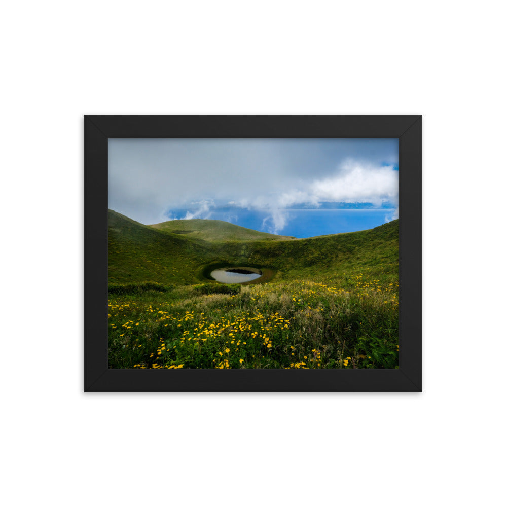 Framed photo paper poster