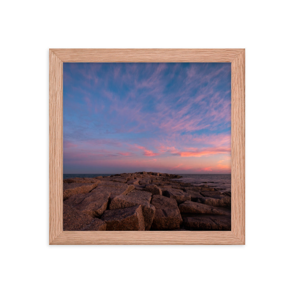 Framed photo paper poster