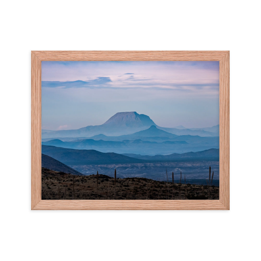 Framed photo paper poster