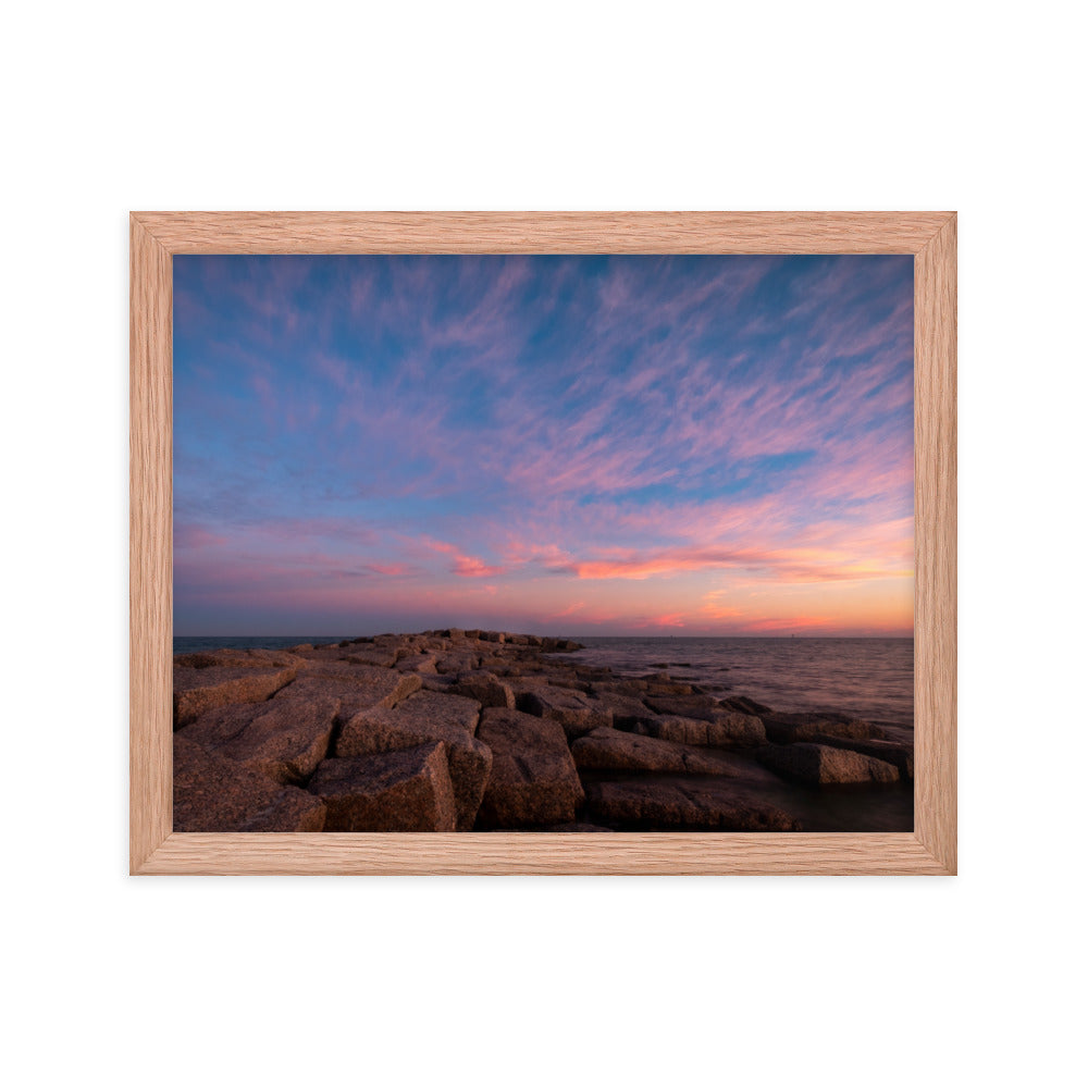 Framed photo paper poster