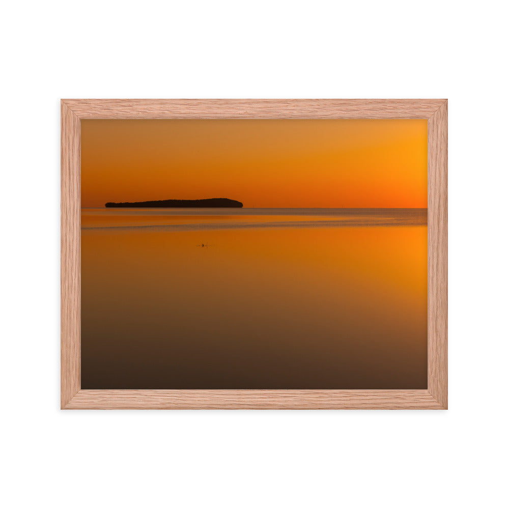 Framed photo paper poster