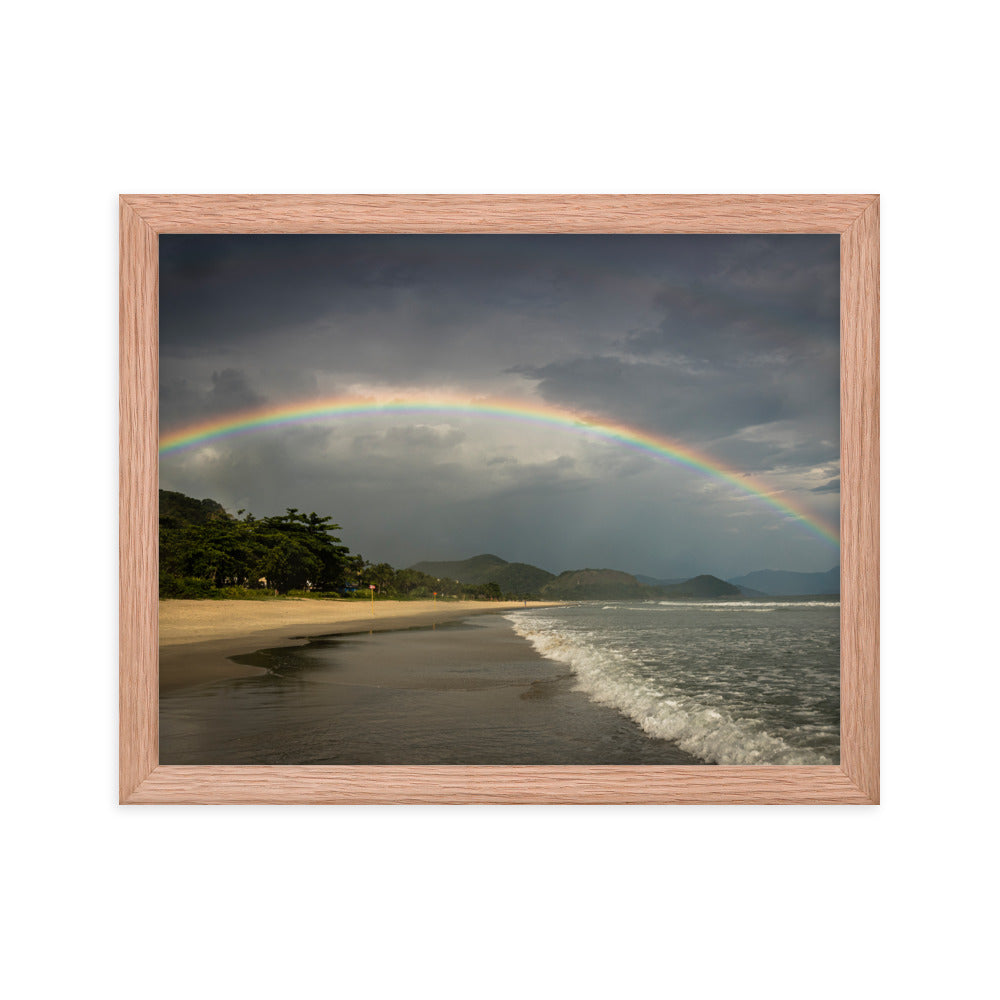 Framed photo paper poster