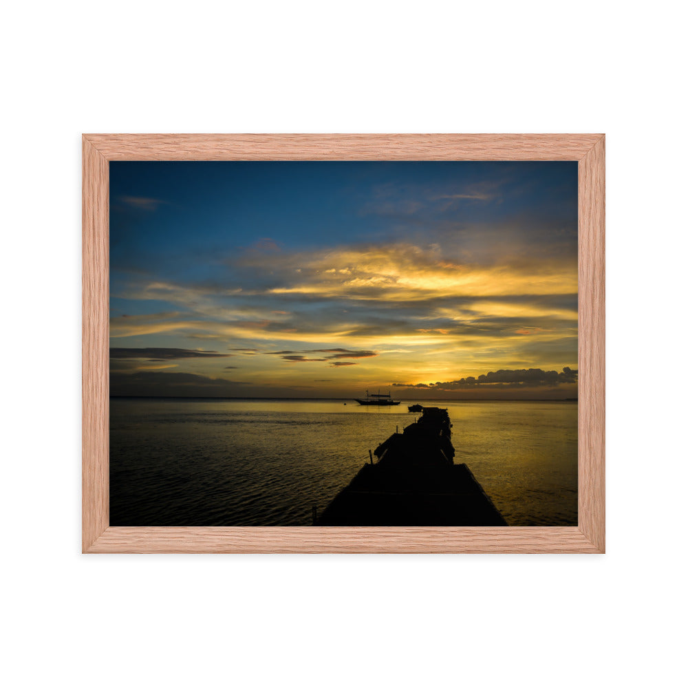 Framed photo paper poster