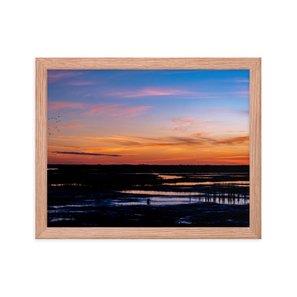 Framed photo paper poster