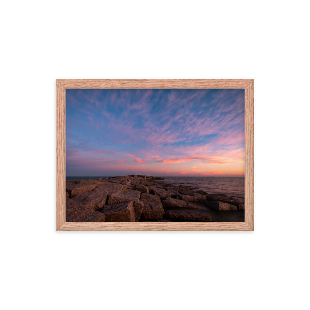 Framed photo paper poster