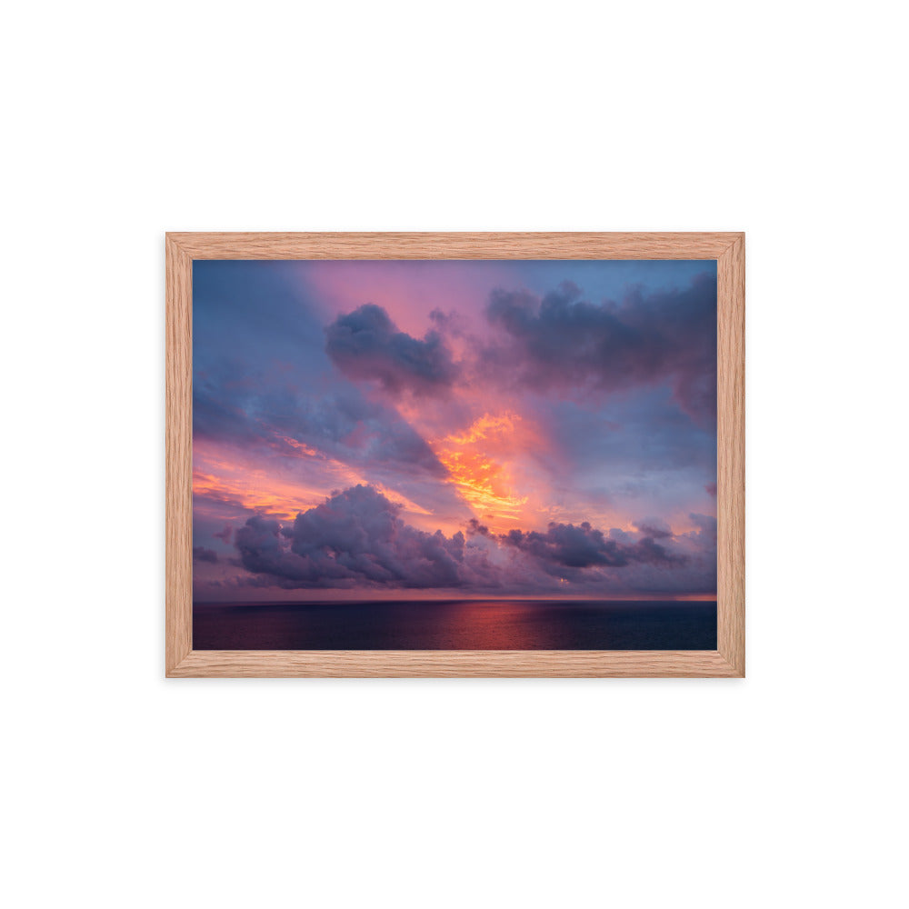 Framed photo paper poster