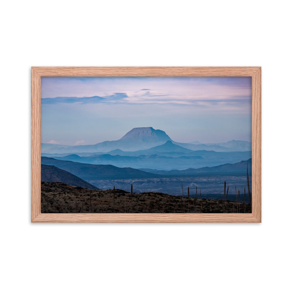 Framed photo paper poster