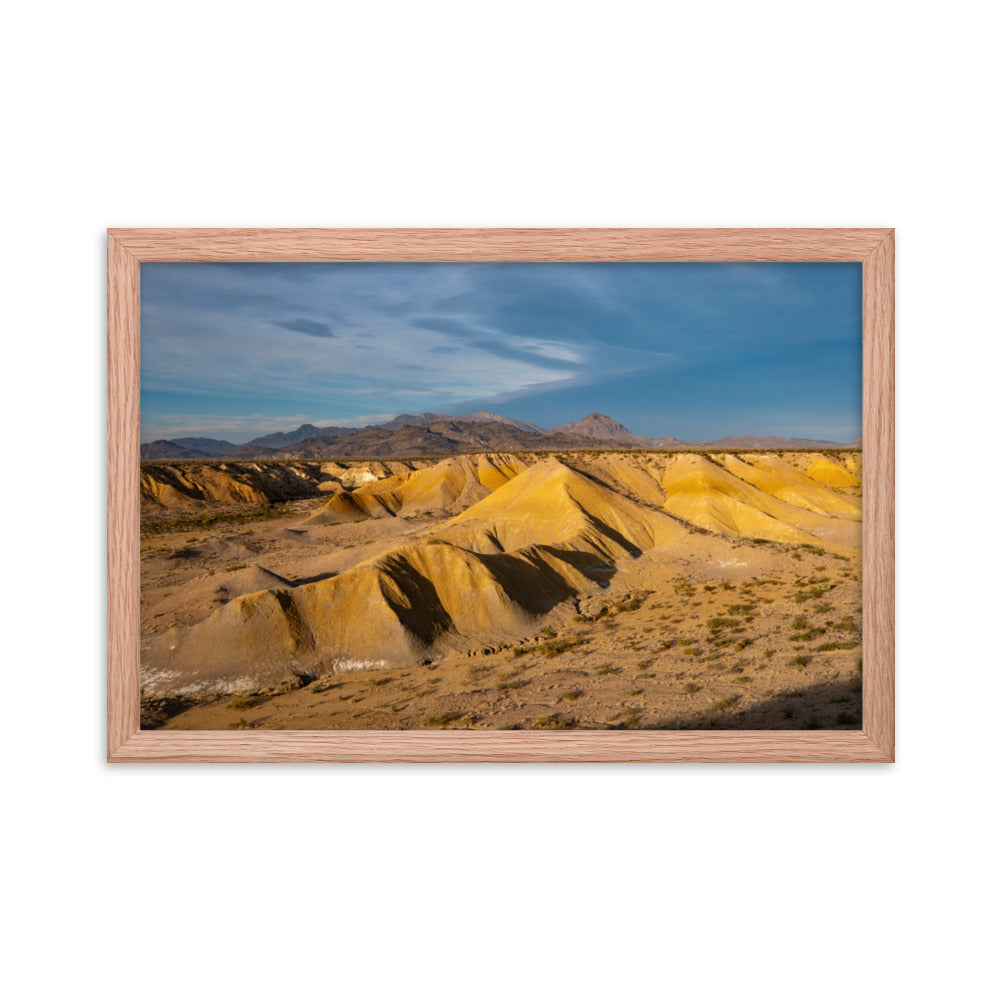 Framed photo paper poster