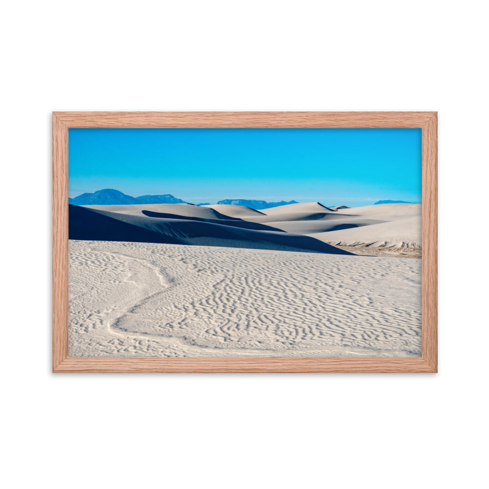 Framed photo paper poster