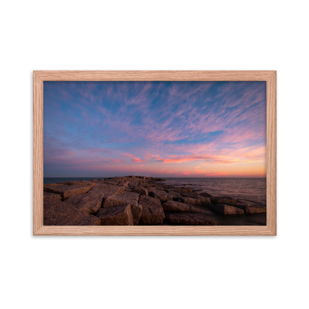 Framed photo paper poster