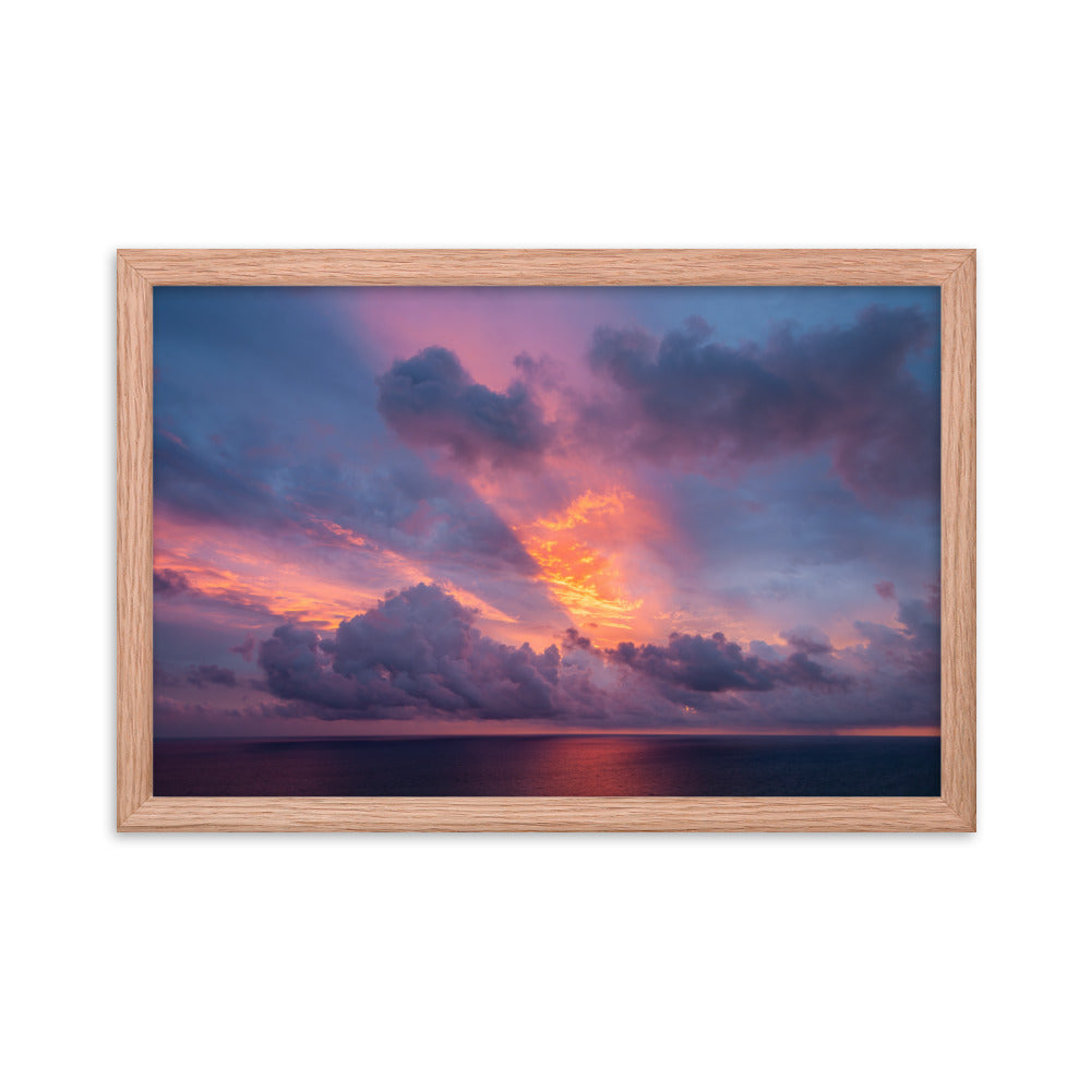 Framed photo paper poster