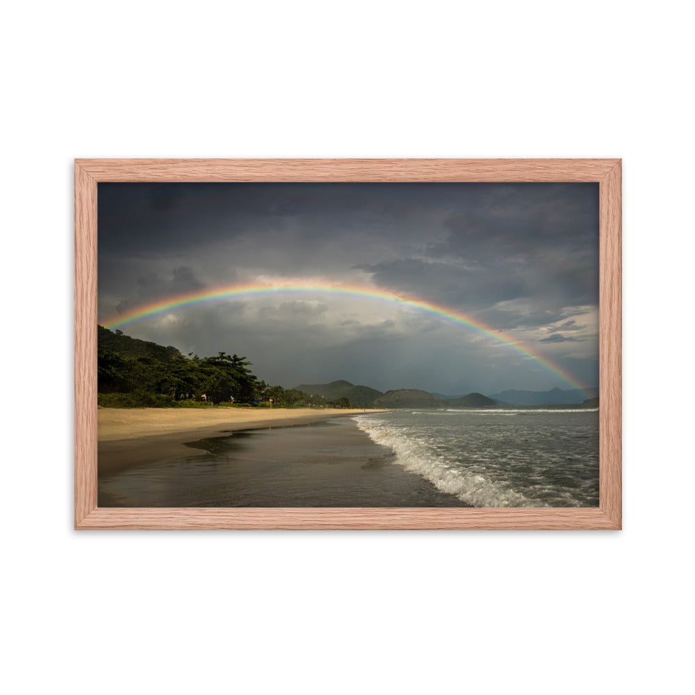 Framed photo paper poster