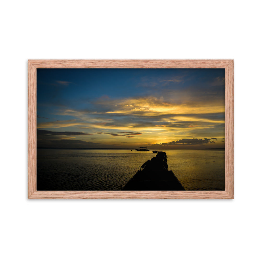 Framed photo paper poster