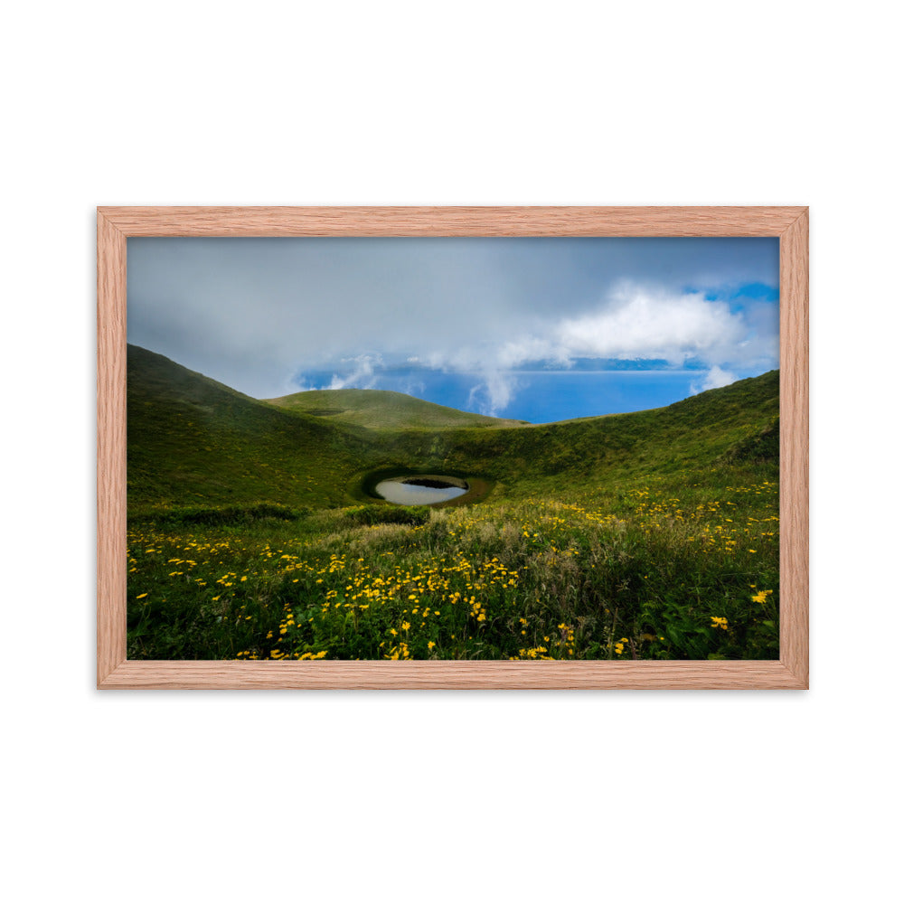 Framed photo paper poster