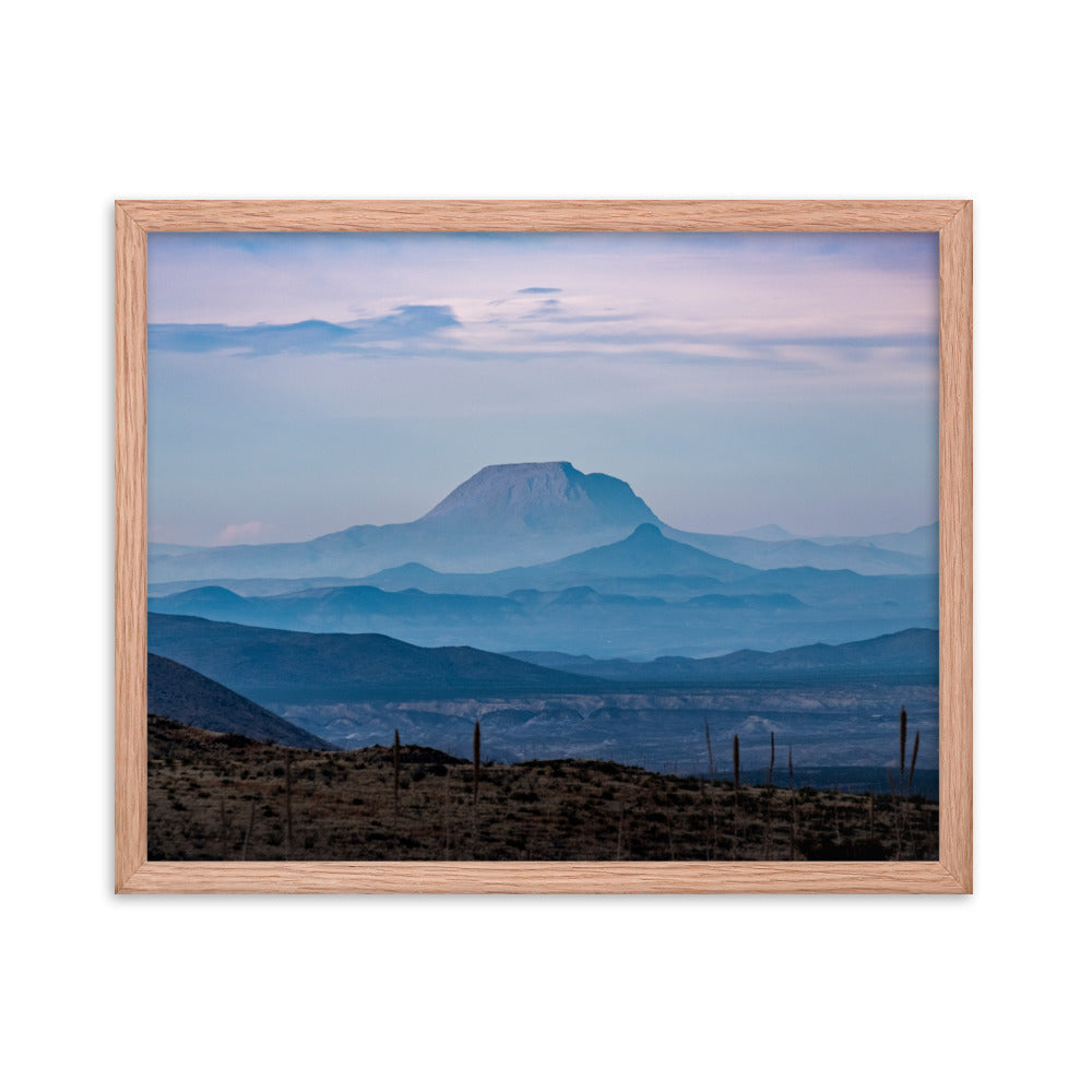 Framed photo paper poster