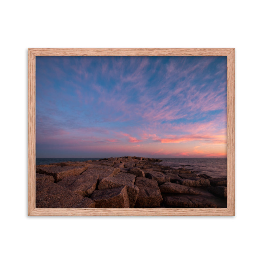 Framed photo paper poster