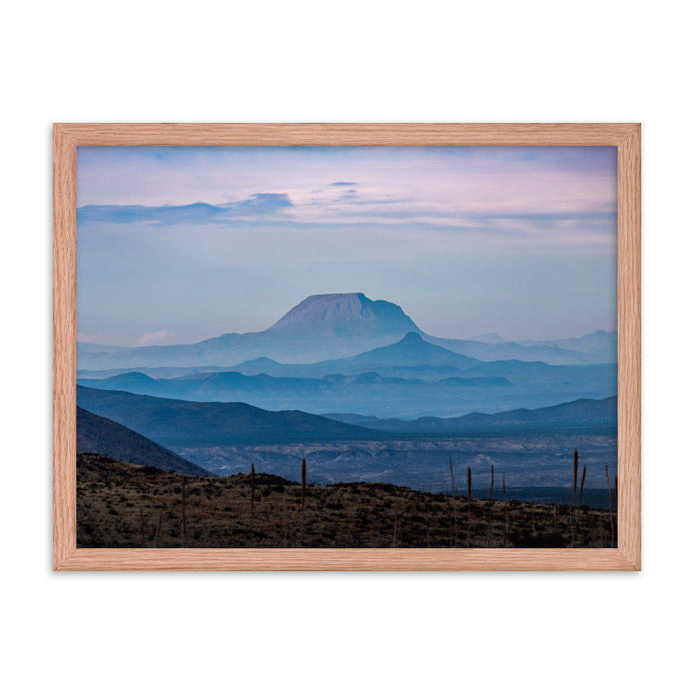 Framed photo paper poster