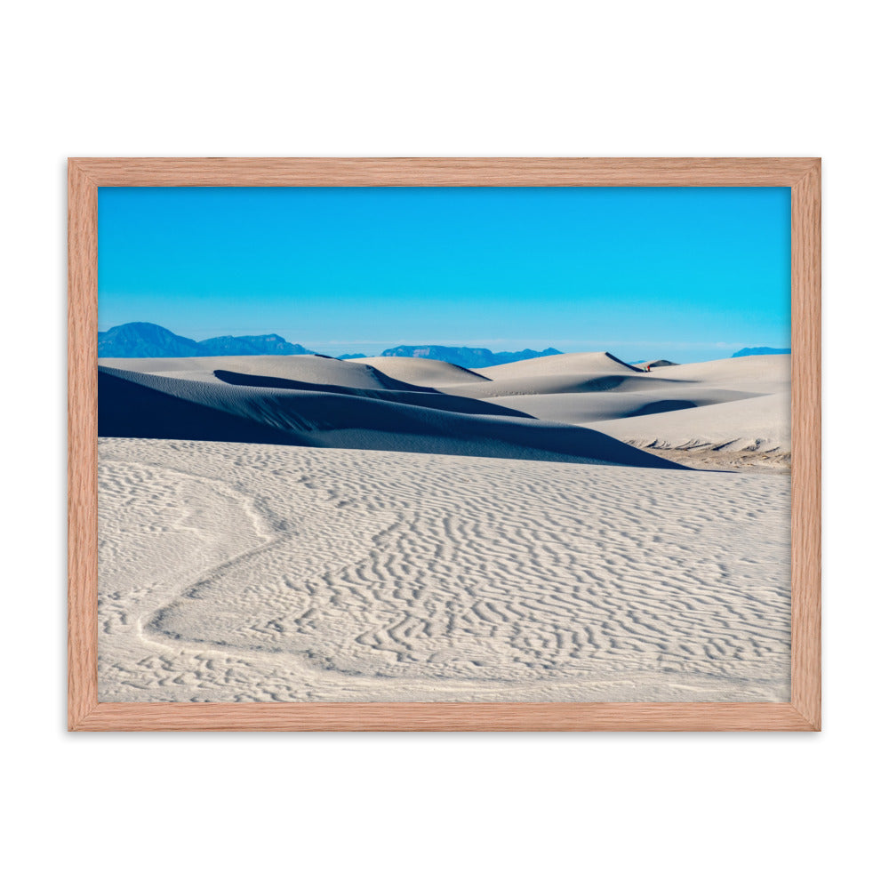 Framed photo paper poster