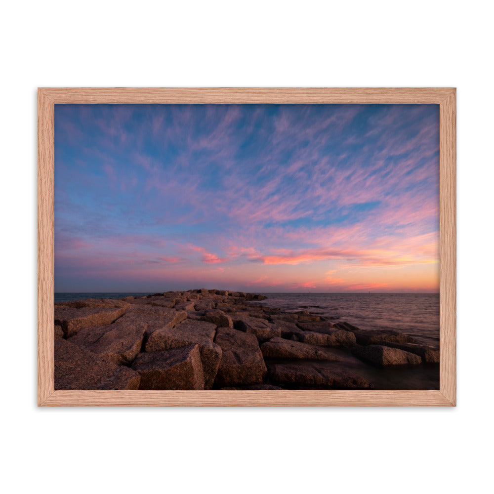 Framed photo paper poster