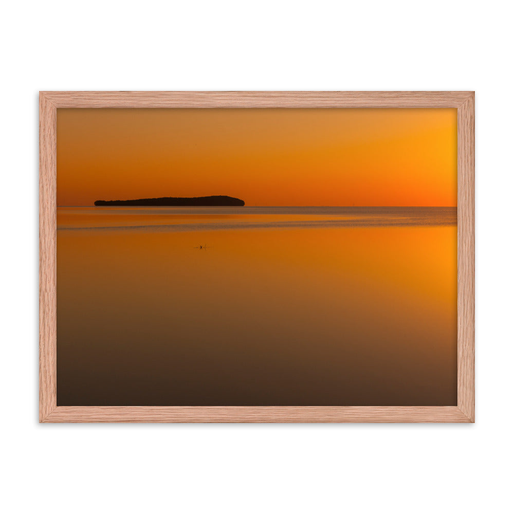 Framed photo paper poster