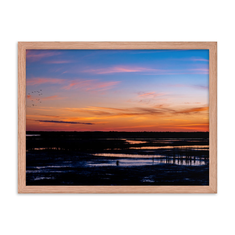 Framed photo paper poster