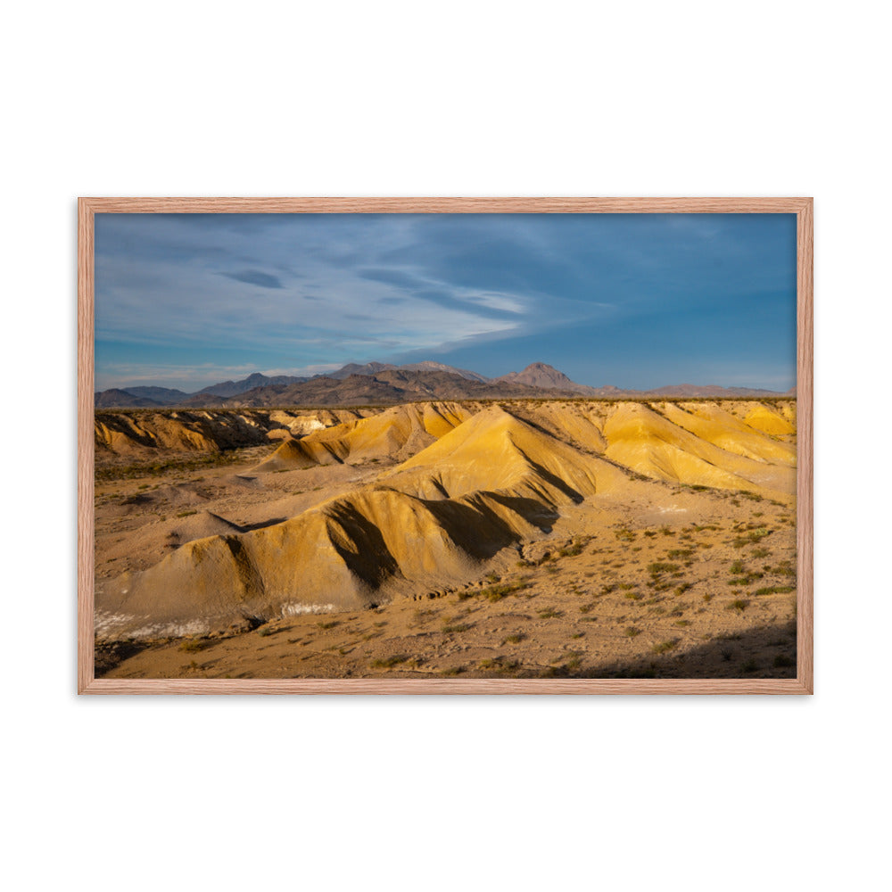 Framed photo paper poster