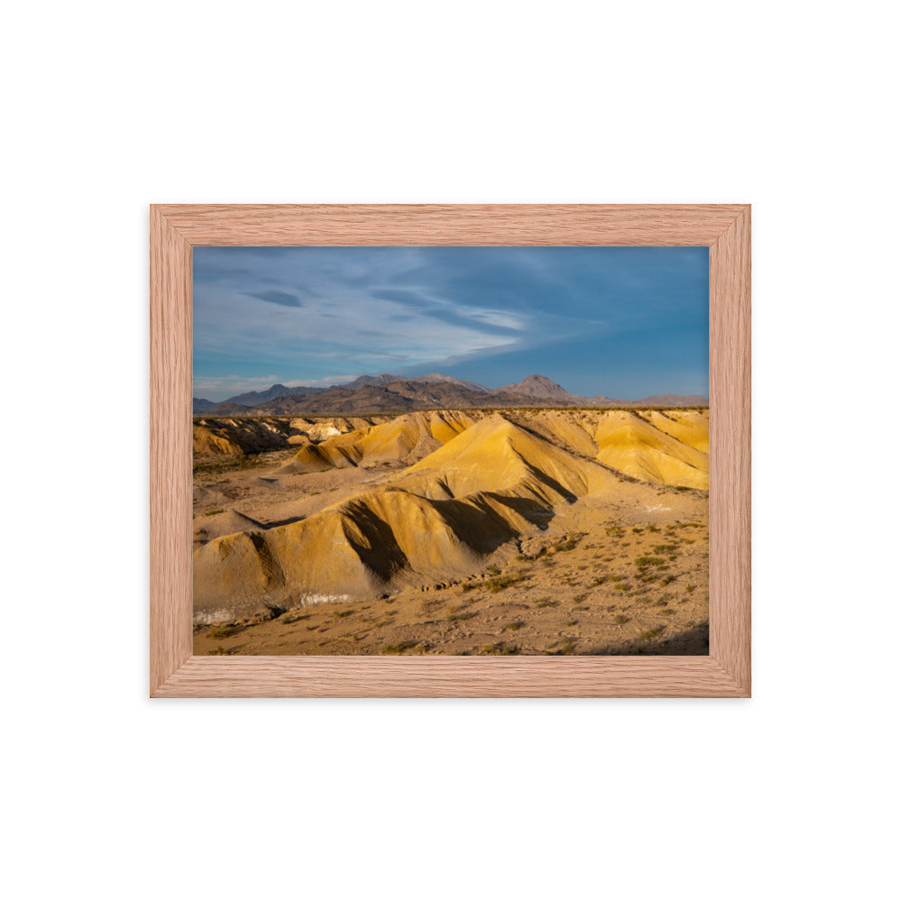 Framed photo paper poster