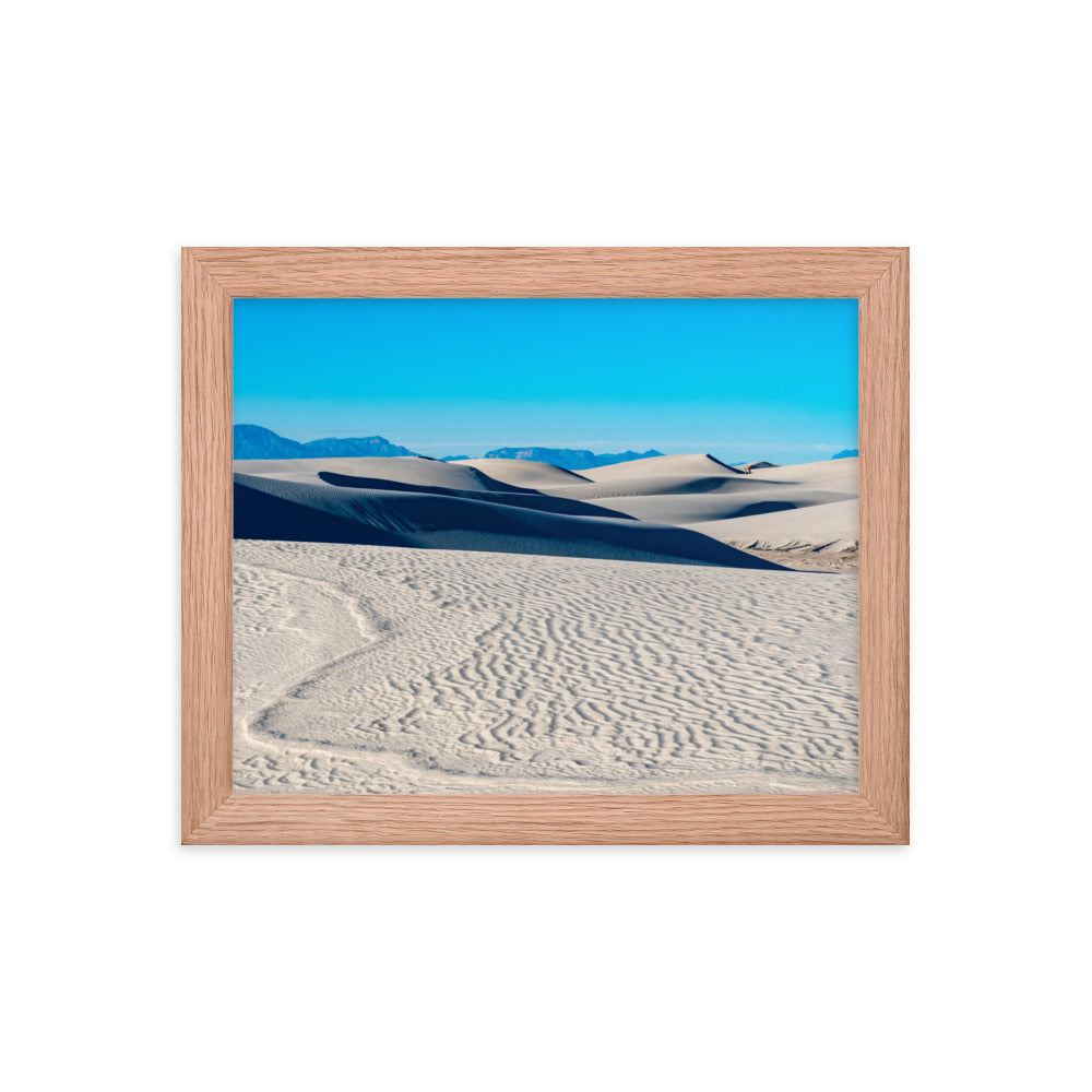 Framed photo paper poster