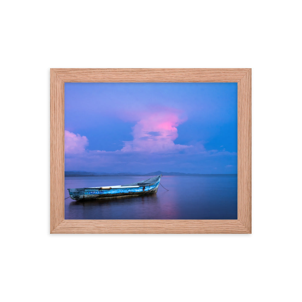 Framed photo paper poster