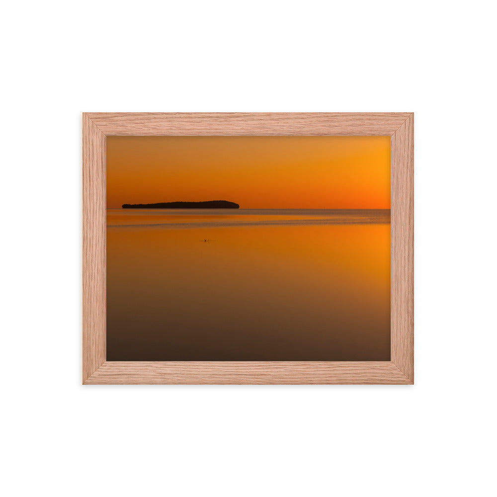 Framed photo paper poster