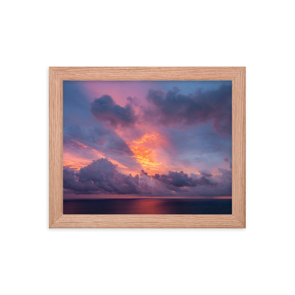 Framed photo paper poster