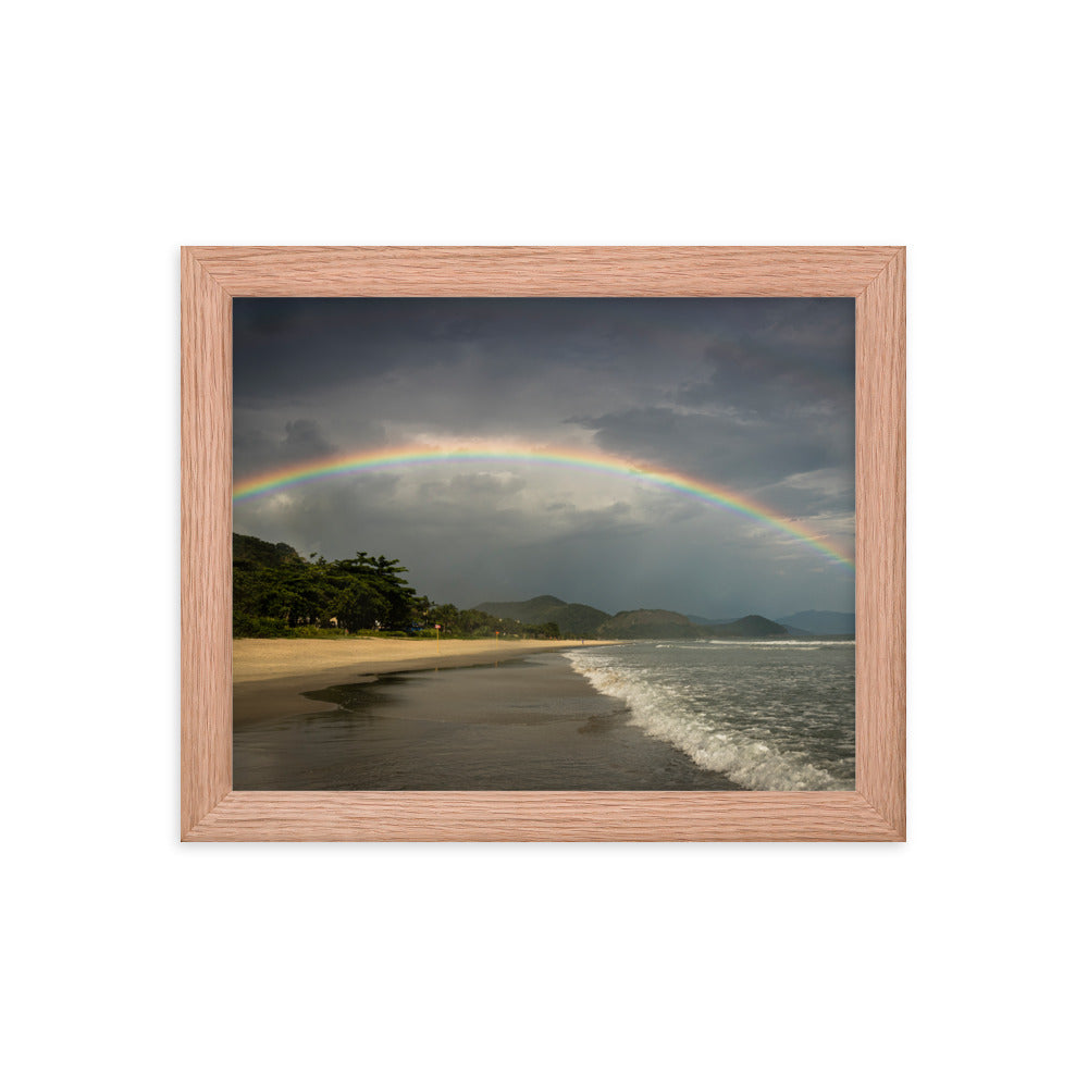 Framed photo paper poster