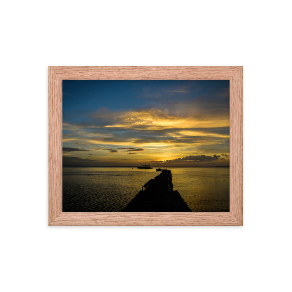 Framed photo paper poster