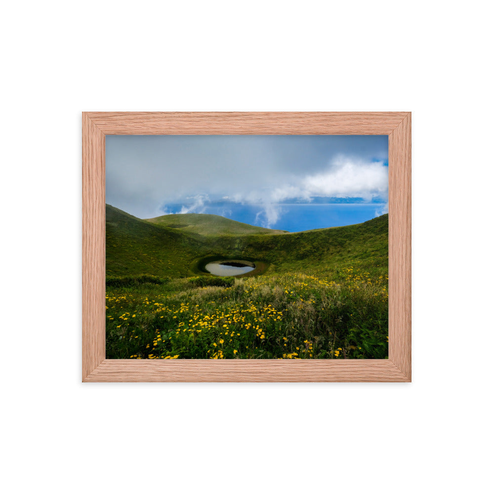 Framed photo paper poster