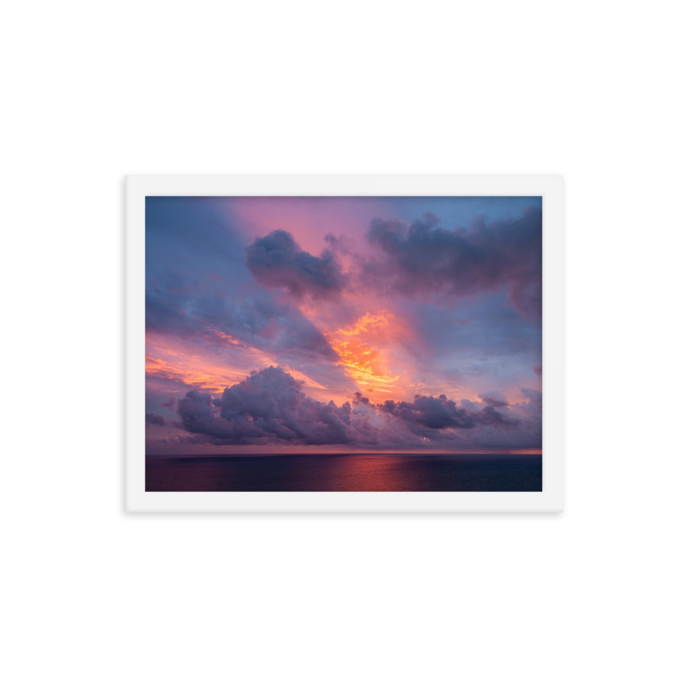 Framed photo paper poster