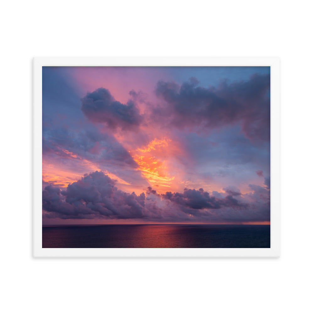 Framed photo paper poster