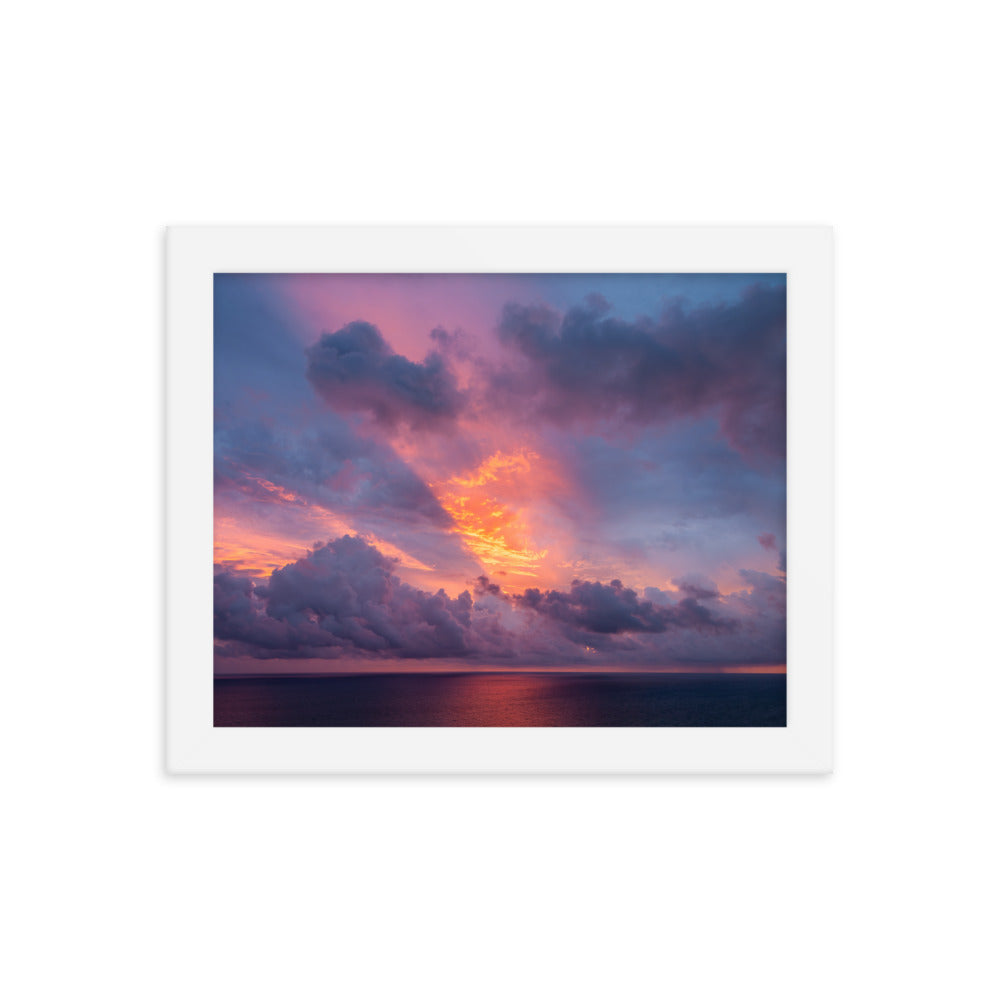 Framed photo paper poster